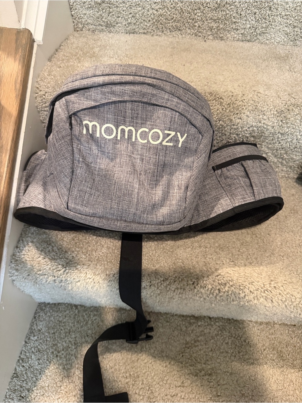 Gently Used - Momcozy Gray Baby/Toddler Carrier Hip Seat